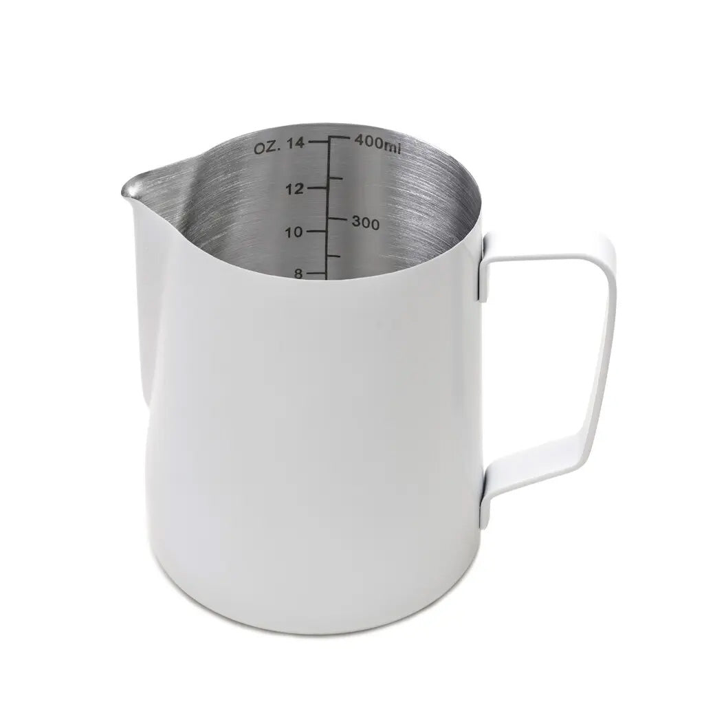 The Blind Coffee Roaster White Milk Jug 400ml