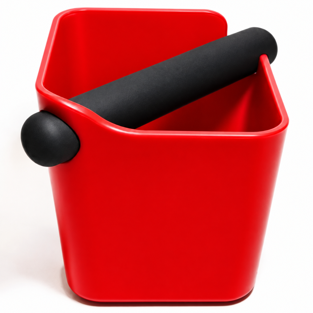 Cafelat Red Knock Box | Espresso Puck Knock Bin