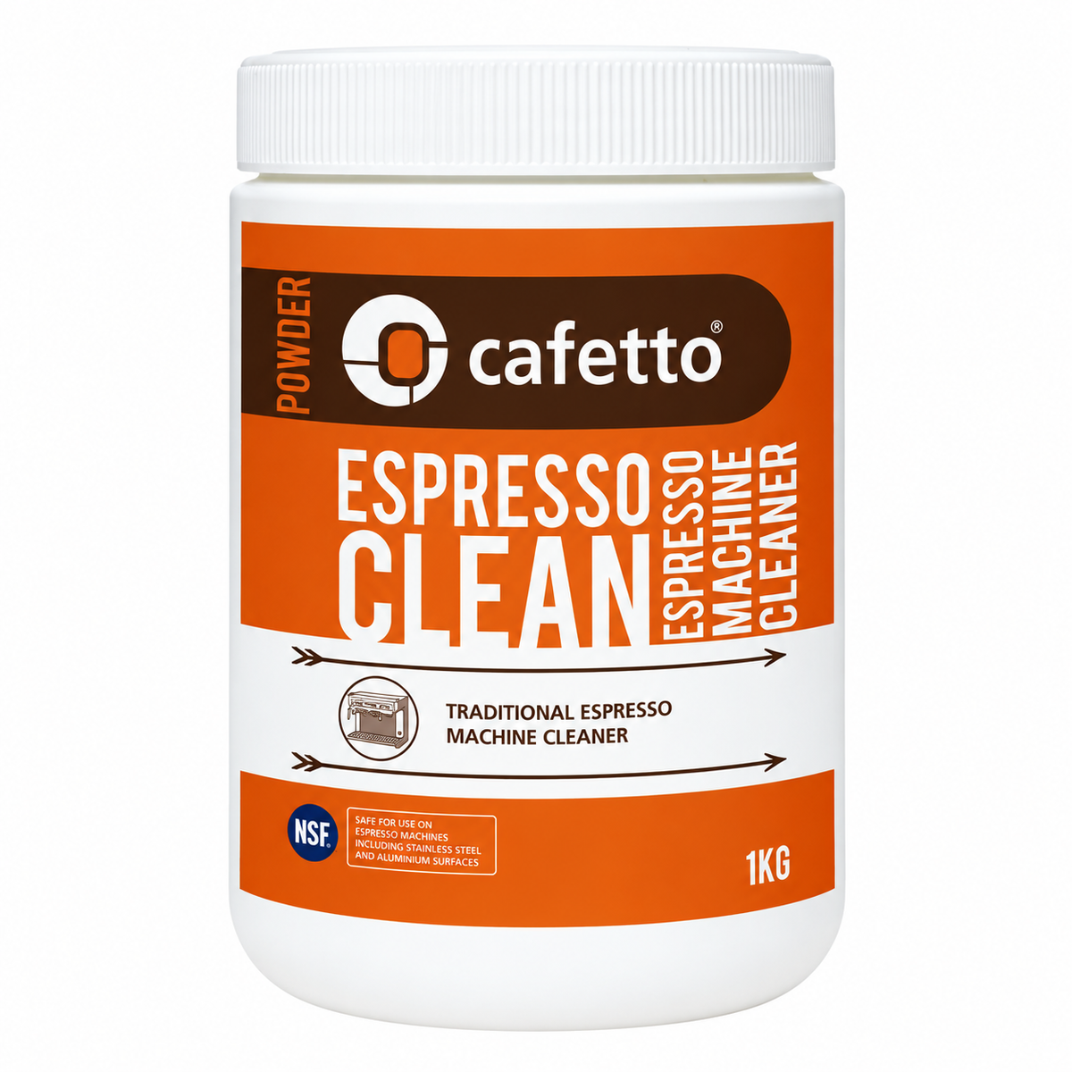 Cafetto Espresso Clean Espresso Machine Cleaning Powder 1kg