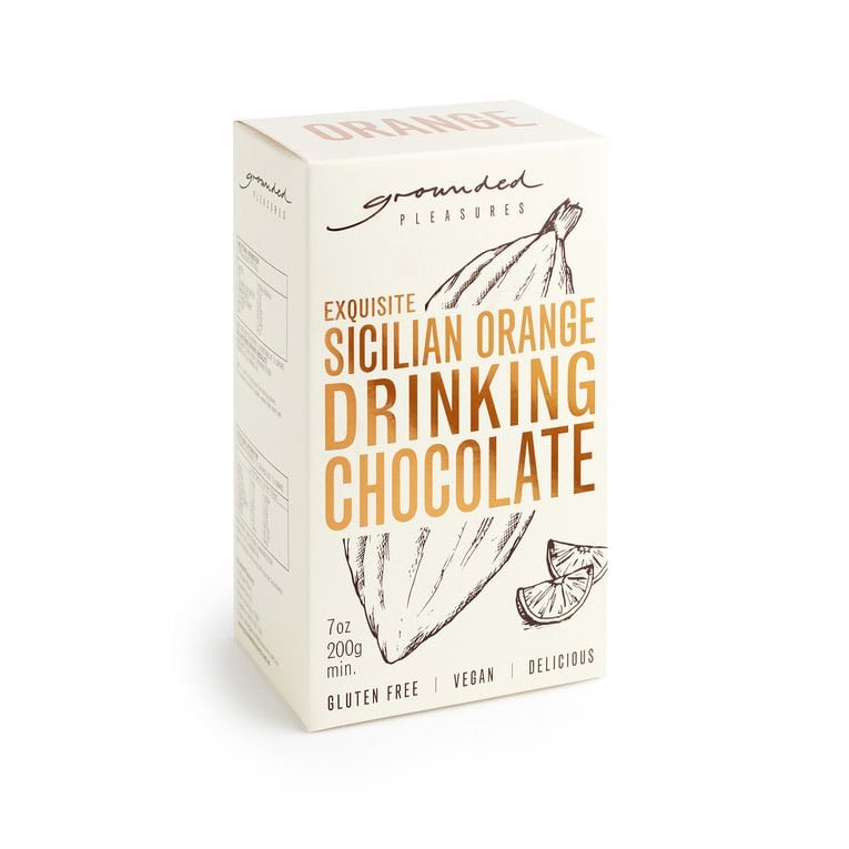 Box of Sicilian Orange Drinking Chocolate on a white background