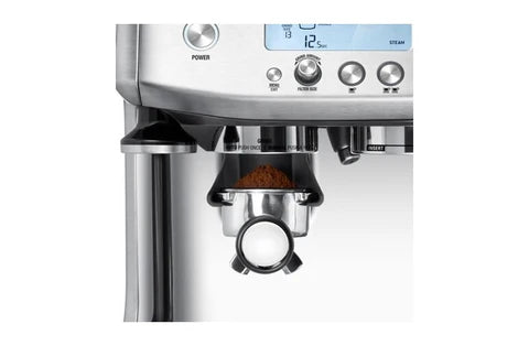 Breville Barista Pro Espresso Coffee Machine in Stainless Steel on a white background