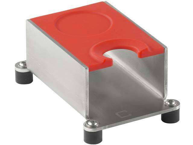 Joe Frex Red Silicone Tamping Station - Professional espresso tamping station