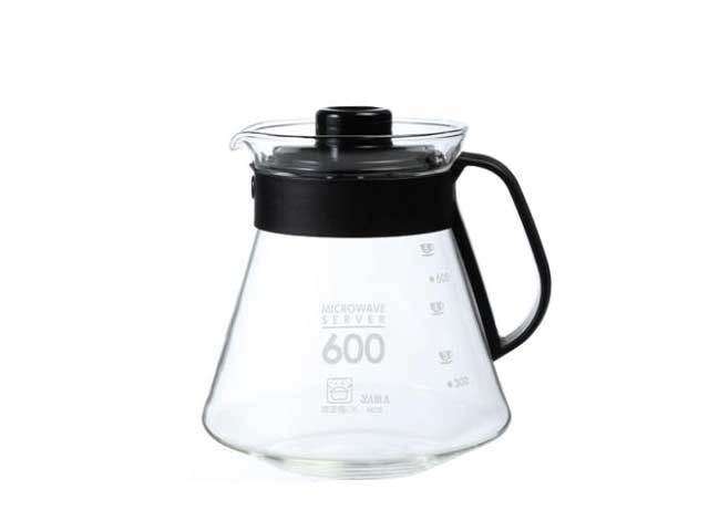 Yama 600ml Glass Coffee Server - Heat-resistant glass coffee carafe